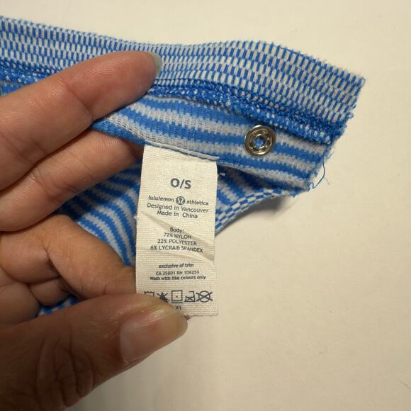 Lululemon Vinyasa Scarf Beaming Blue Polar Cream OS Yoga Convertible Wrap - Picture 4 of 6